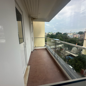 Balcony in 3 BHK Apartment at Begumpet – for Rent