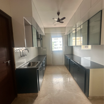 Kitchen in 3 BHK Apartment at Begumpet – for Rent
