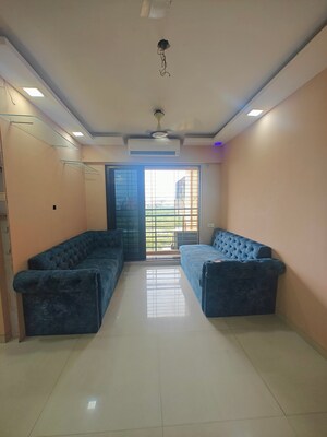 Living Room in 2 BHK Apartment at Juhi Lawns, Seawoods – for Rent