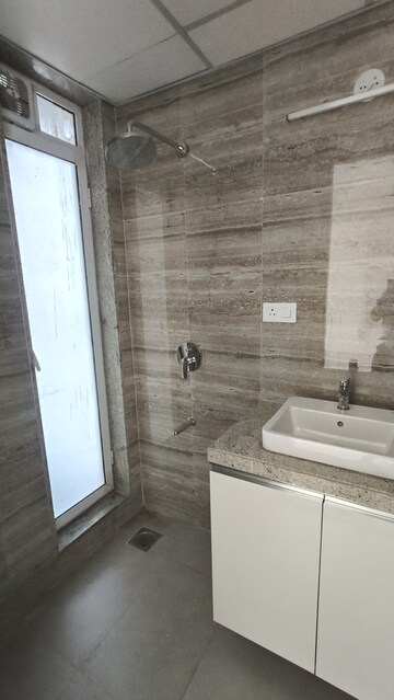 Bathroom in 3 BHK Apartment at Runwal Nirvana, Parel – for Rent