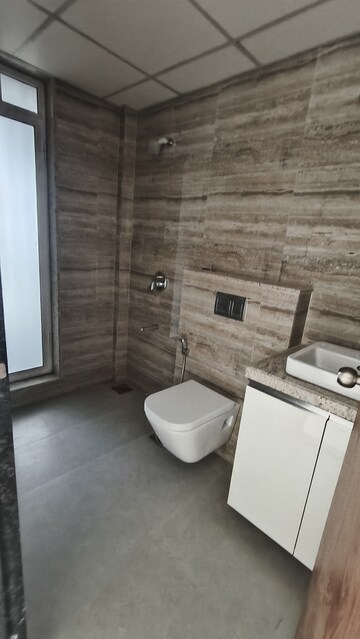 Bathroom in 3 BHK Apartment at Runwal Nirvana, Parel – for Rent