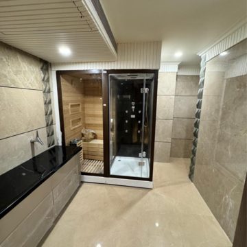 Attached Bathroom in 5 BHK Apartment at Azeagaia Botanica, Vrindavan Yojna – for Sale