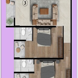 Floor Plan in 2 BHK Apartment at Doddakallasandra – for Sale