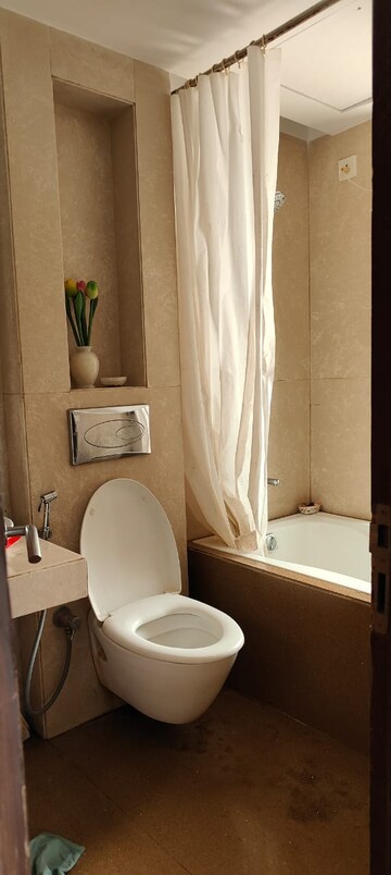 Bathroom in 3 BHK Apartment at Lodha Grandeur, Prabhadevi – for Rent