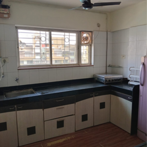 Kitchen in 1 BHK Apartment at Empire Estate Q Building Society, Pimpri Chinchwad Pcmc – for Rent