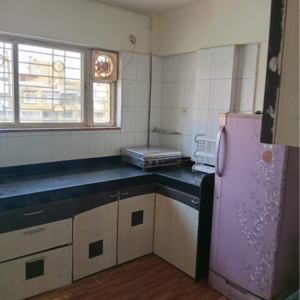Kitchen in 1 BHK Apartment at Empire Estate Q Building Society, Pimpri Chinchwad Pcmc – for Rent