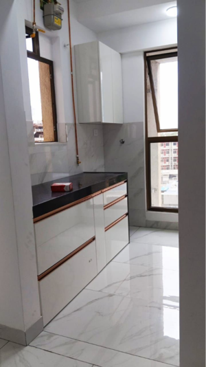 Kitchen in 1 BHK Apartment at Raymond Ten X Habitat, Swastik Garden – for Sale