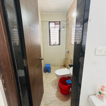 Bathroom in 2 BHK Builder Floor at Anand Nagar Chinchwad – for Rent