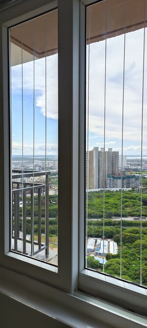 Balcony in 3 BHK Apartment at Rajapushpa Provincia, Narsingi – for Rent