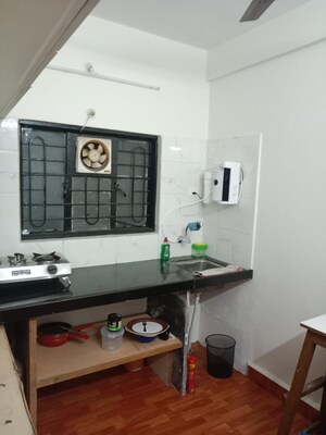 Kitchen in 1 BHK Apartment at Popular Heights, Koregaon Park – for Rent