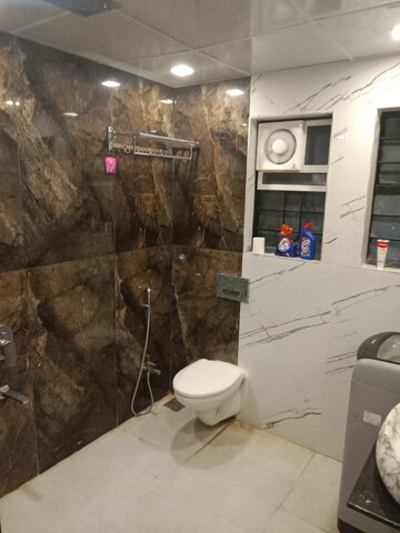 Bathroom in 1 BHK Apartment at Popular Heights, Koregaon Park – for Rent