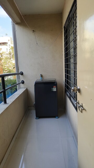 Balcony in 2 BHK Apartment at Omkar Pearl Apartment, Veerabhadra Nagar – for Rent
