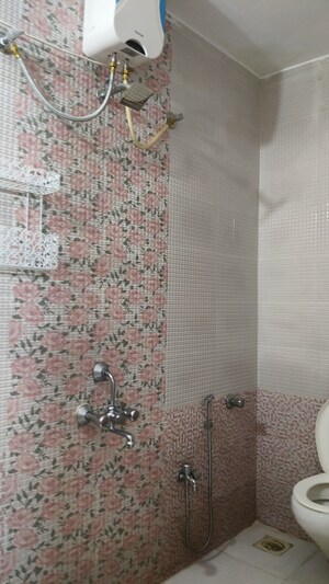 Bathroom in 2 BHK Apartment at Omkar Pearl Apartment, Veerabhadra Nagar – for Rent