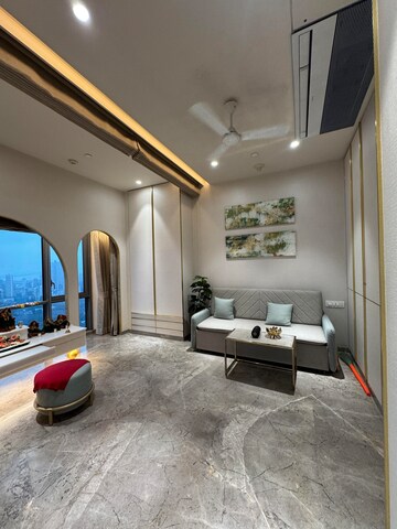 Living Room in 3 BHK Apartment at Upper Worli – for Rent