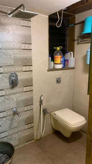 Bathroom in 1 BHK Apartment at Jyoti Complex, Goregaon East – for Rent