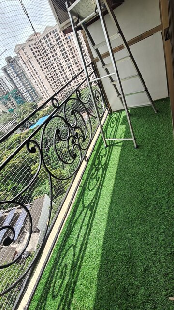 Balcony in 2 BHK Apartment at Raheja Acropolis, Deonar – for Rent