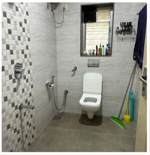 Bathroom in 3 BHK Apartment at Amaltas CHS, Andheri West – for Sale