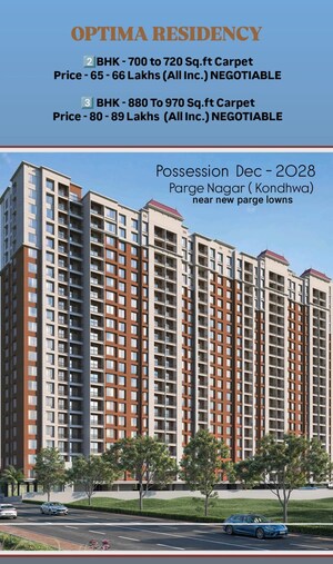 2 BHK Apartment – Exterior View View at We Vardhman Optima Residency, Kondhwa Budruk - for Sale