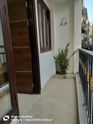 Balcony in 2 BHK Builder Floor at Palm Residency Chhatarpur, Chattarpur – for Rent