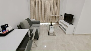 Living Room in 3 BHK Apartment at Sheth Vasant Blossom, Marol – for Rent