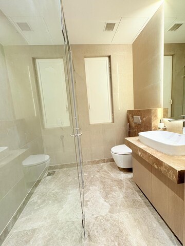 Bathroom in 3 BHK Apartment at Lower Parel West – for Rent