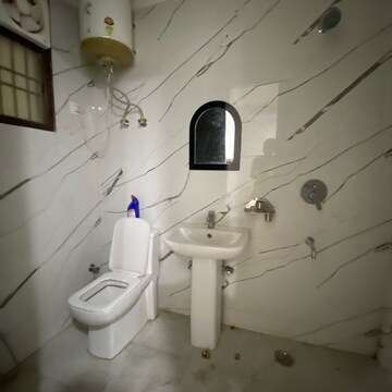 Bathroom in 3 BHK Builder Floor at Chattarpur – for Rent