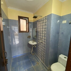 Bathroom in 3 BHK Builder Floor at Chattarpur – for Rent