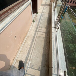 Balcony in 3 BHK Builder Floor at Chattarpur – for Rent