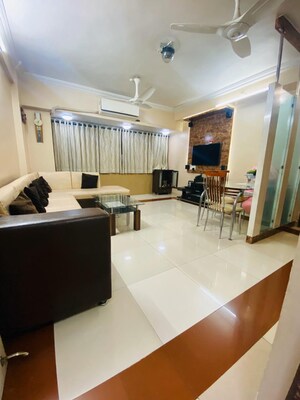 Living Room in 2 BHK Apartment at Vashi Sector 28 – for Rent