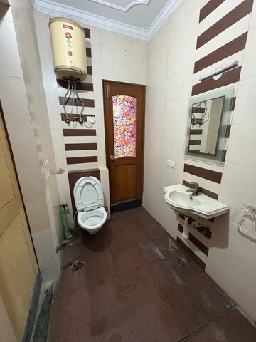 Bathroom in 3 BHK Apartment at NDA Rail Vihar, Sector 33 – for Rent