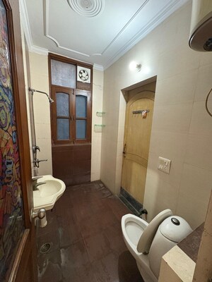 Bathroom in 3 BHK Apartment at NDA Rail Vihar, Sector 33 – for Rent