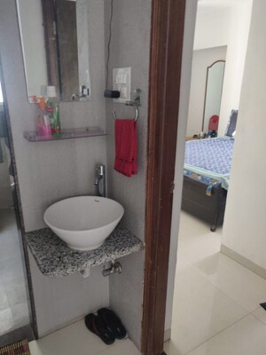 Bathroom in 2 BHK Apartment at Geeta Gold Fusion, Kharadi – for Rent