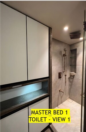 Bathroom in 2 BHK Apartment at Sanghvi Evana, Worli – for Rent