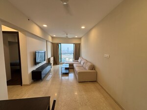 Living Room in 2 BHK Apartment at Ruparel Ariana, Parel – for Rent