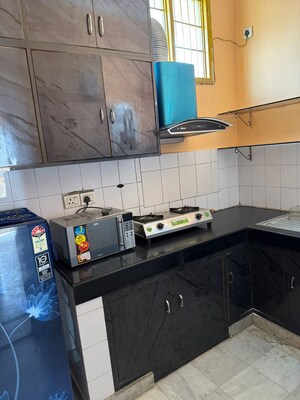 Kitchen in 2 BHK Builder Floor at Omaxe Designer Villas Mayfield Garden, Sector 51 – for Rent