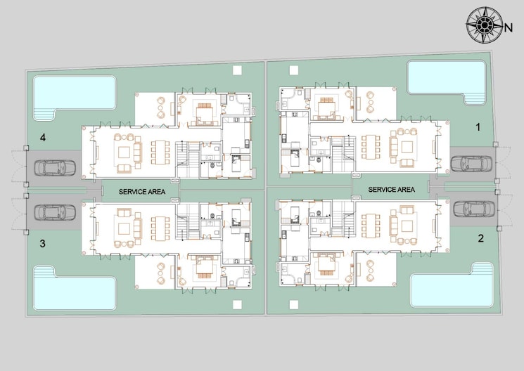 Master Plan, assagao 4 Bedroom 3770 Sq.Ft. Independent House In Assagao Goa 9279350