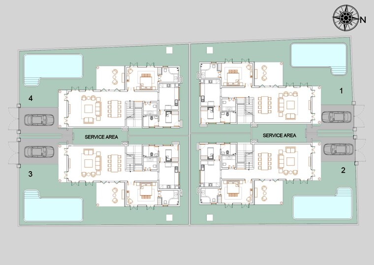 Master Plan, assagao 4 Bedroom 3770 Sq.Ft. Independent House In Assagao Goa 9279350