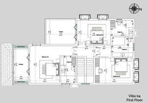 Floor Plan in 4 BHK Independent House at Assagao – for Sale