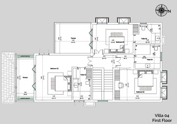 Floor Plan in 4 BHK Independent House at Assagao – for Sale