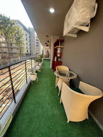 Balcony in 3 BHK Apartment at Metro Trade Center, Vip Road – for Rent