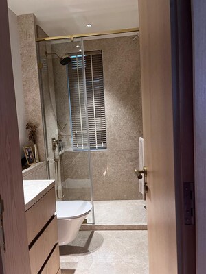 Bathroom in 3 BHK Apartment at Lower Parel – for Rent