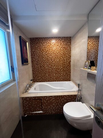 Bathroom in 3 BHK Apartment at Lower Parel – for Rent