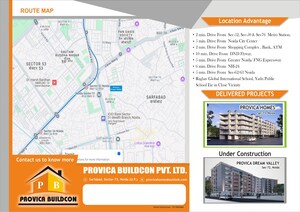 2 BHK Builder Floor – Map Location View at Sector 72 - for Sale