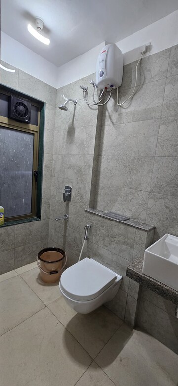 Bathroom in 1 BHK Apartment at Birla Vanya, Kalyan West – for Rent