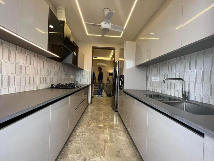 Kitchen, hlp-palmillas 3 Bedroom 1450 Sq.Ft. Apartment In Vip Road Zirakpur 9279402