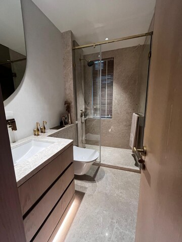 Bathroom in 2 BHK Apartment at Lower Parel West – for Rent