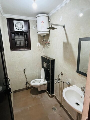 Bathroom in 2 BHK Builder Floor at Saket – for Rent