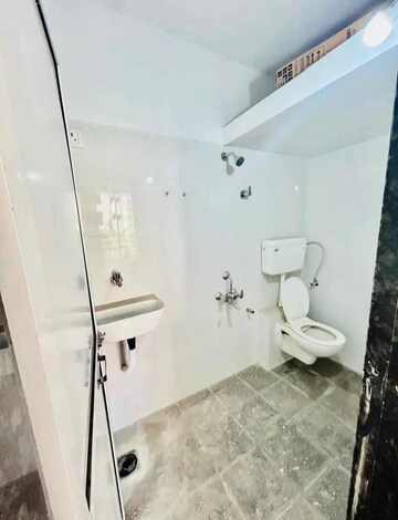 Bathroom in 1 BHK Apartment at Mahadev Complex, Mira Road – for Rent