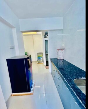 Kitchen in 1 BHK Apartment at Mahadev Complex, Mira Road – for Rent