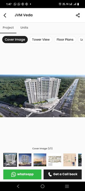 2 BHK Apartment For Sale in JVM Veda, Kasarvadavali